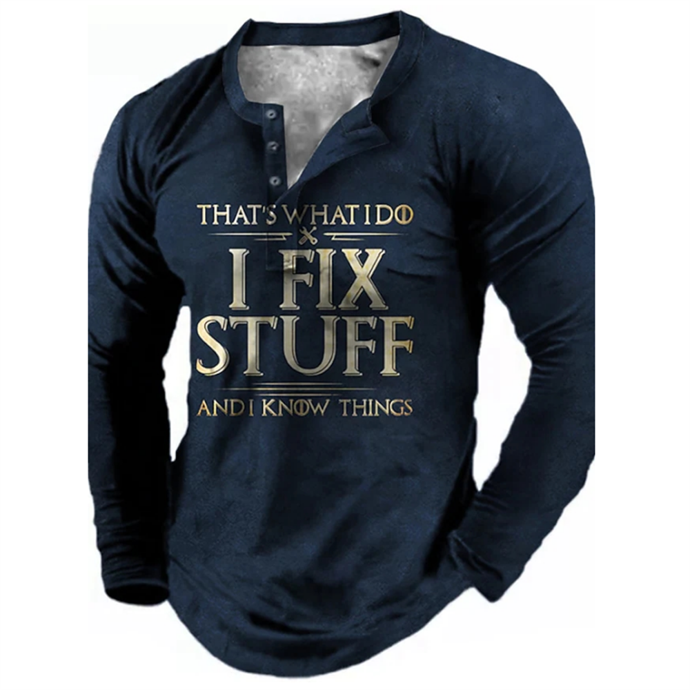 2023 Henley 3D Print T-Shirt Voor Mannen 2023 Henley 3D Print T-Shirt Voor Mannen