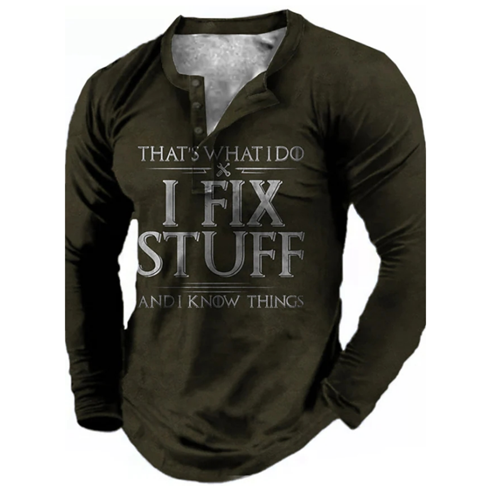 2023 Henley 3D Print T-Shirt Voor Mannen 2023 Henley 3D Print T-Shirt Voor Mannen