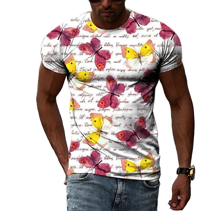 Zomer Mode 3D Graffiti Hip Hop Mannen T-shirt Trendly Toevallige Persoonlijkheid Afdrukken Tees Harajuku Straat O-hals Korte Mouwen Tops Zomer Mode 3D Graffiti Hip Hop Mannen T-shirt Trendly Toevallige Persoonlijkheid Afdrukken Tees Harajuku Straat O-hals Korte Mouwen Tops