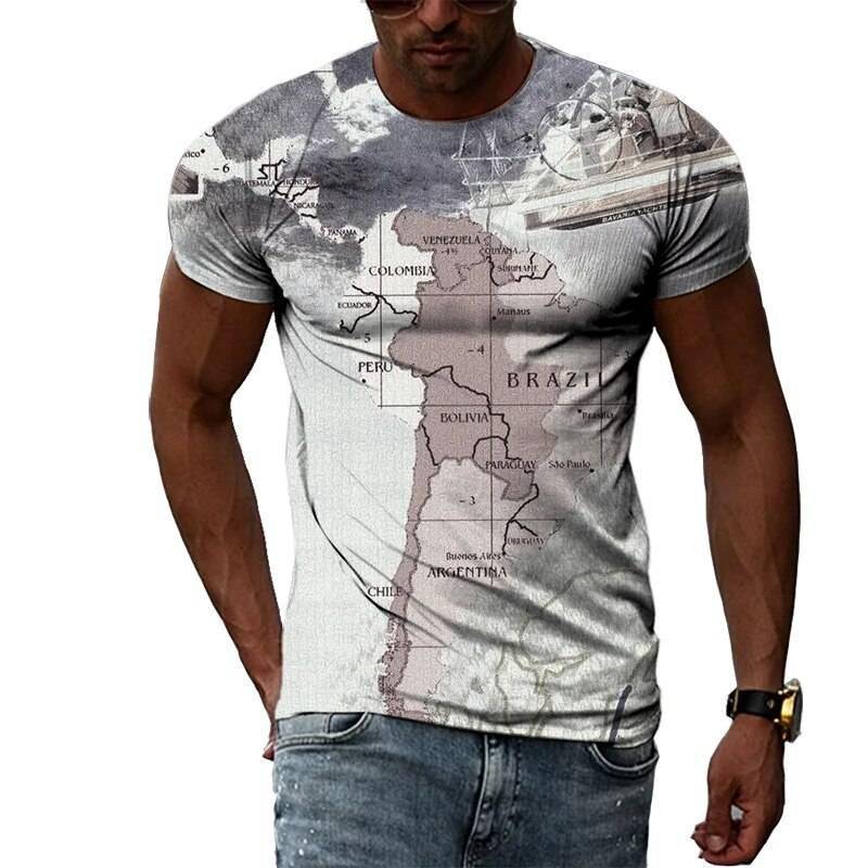 Zomer Mode 3D Graffiti Hip Hop Mannen T-shirt Trendly Toevallige Persoonlijkheid Afdrukken Tees Harajuku Straat O-hals Korte Mouwen Tops Zomer Mode 3D Graffiti Hip Hop Mannen T-shirt Trendly Toevallige Persoonlijkheid Afdrukken Tees Harajuku Straat O-hals Korte Mouwen Tops