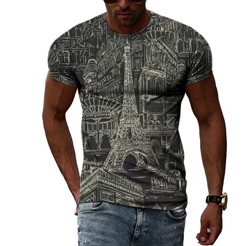 Zomer Mode 3D Graffiti Hip Hop Mannen T-shirt Trendly Toevallige Persoonlijkheid Afdrukken Tees Harajuku Straat O-hals Korte Mouwen Tops Zomer Mode 3D Graffiti Hip Hop Mannen T-shirt Trendly Toevallige Persoonlijkheid Afdrukken Tees Harajuku Straat O-hals Korte Mouwen Tops